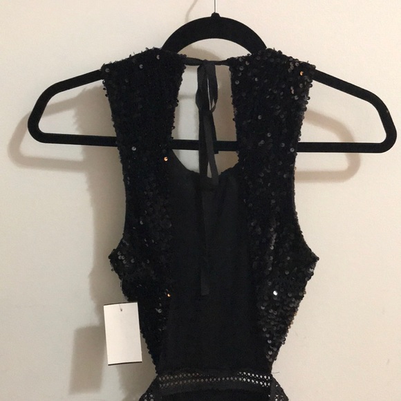 Olivaceous Black Sequin Dress - Picture 7 of 10